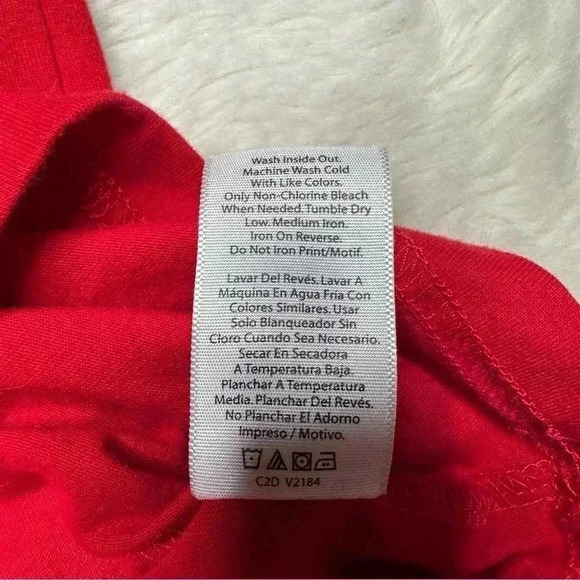 Holiday Time Christmas Santa Shirt Red & White Long Sleeved Size Extra  Small - Picture 10 of 16